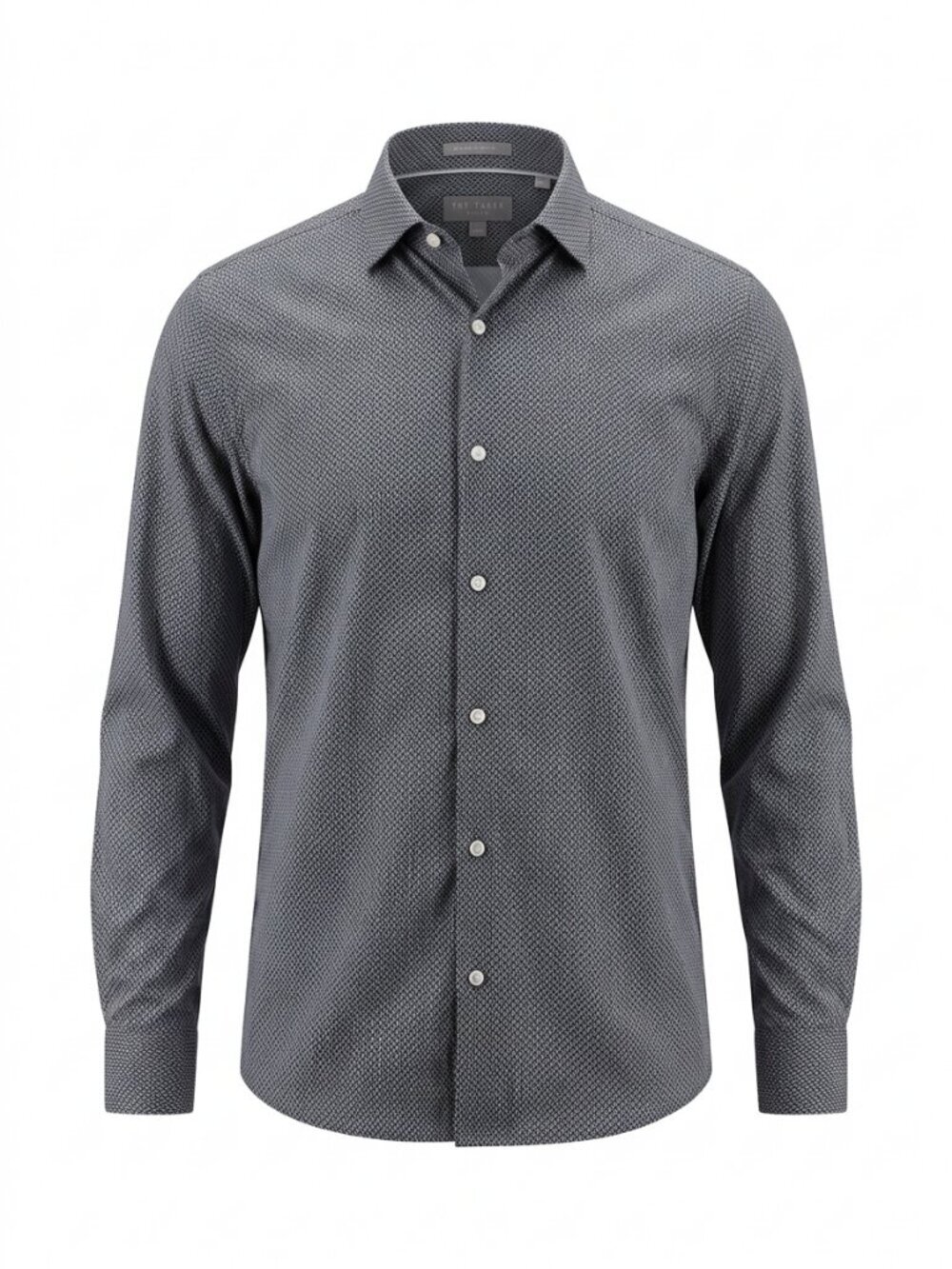 TED BAKER Blue Geometric Print Button Down Shirt Stretch Cotton m